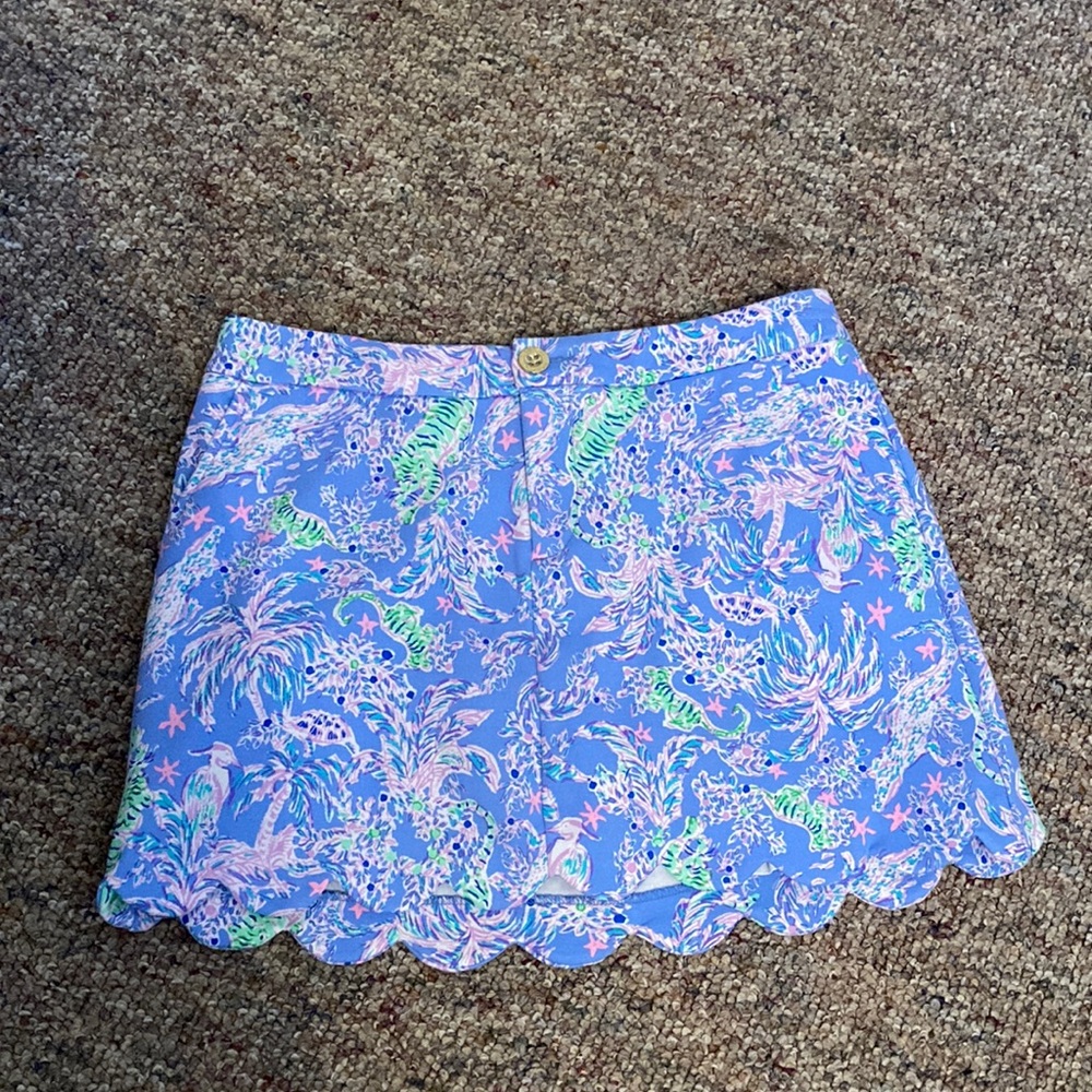 Lilly Pulitzer Skirt Turtle Wave